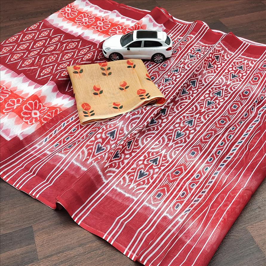 Pure Linen Pochampally 13 New Exclusive Wear Digital Printed Saree Collection